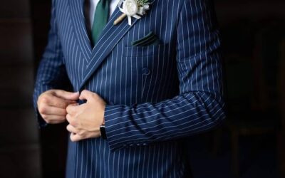 Jaka mucha do granatowego garnituru ślubnego będzie najlepszym wyborem?